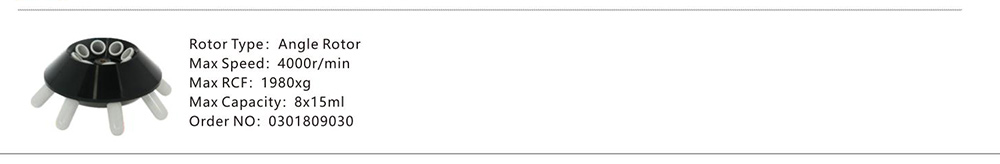 Параметр ротора центрифуги TD4 низкоскоростной центрифуги CGF TD4 8x15 мл для стоматологии
